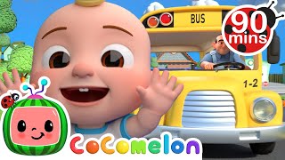 Wheels on the bus +Baby Shark & More Popular @CoComelon Animal Cartoons for Kids