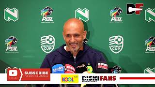 Interview with Miguel Cardoso | Mamelodi Sundowns vs Sibanye Golden Stars| Nedbank Cup