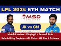 JK vs GM Dream11 Team Prediction in Tamil || Lanka Premier League || LPL - Match 06 || 05/07/2024