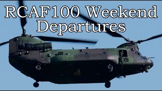 CWHM RCAF100 Weekend Departures in 4K - CC-150, Harvard, CC-144, CC-130, CH-147 - 2024-07-07.