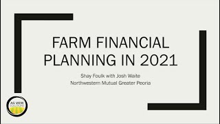 Financial Planning for Farmers: 2021