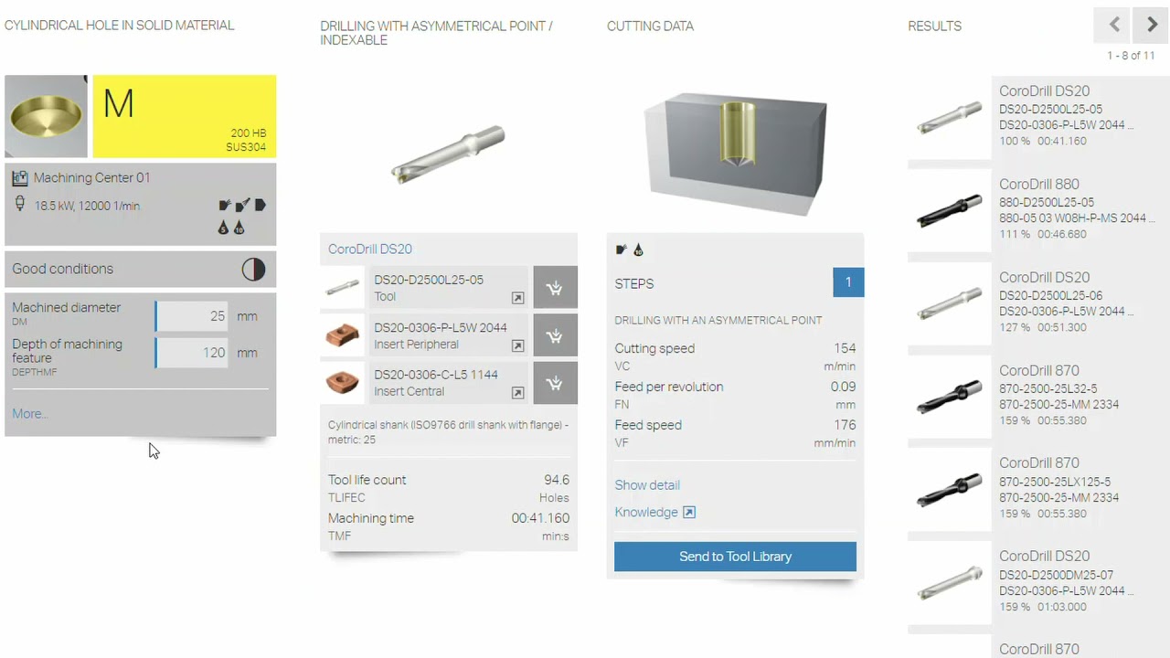 How To Get The Recommend Tools From CoroPlus ToolGuide To Tool Library ...