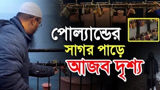 পোল্যান্ডের সাগর পাড়ে আজব দৃশ্য।শায়খ আহমাদুল্লাহ@sheikhahmadullahofficial@RoseTv24original