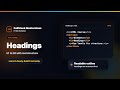 HTML Elements: Headings - Headings and Page Outline