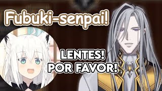 Fubuki visita el directo de Noir Vesper y le pide ponerse sus lentes | Hololive Sub Español