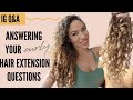 Answering Your Curly Hair Extension Questions | Bebonia Instagram Q&A