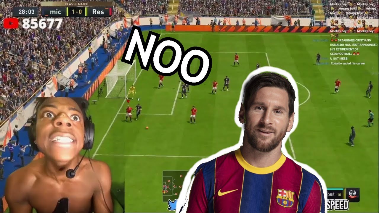 Ishowspeed Scores With Messi And Then Cries рџ ј Youtube