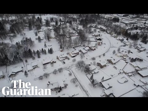 Drone Footage Shows New York Town Buried In Snow - The Global Herald