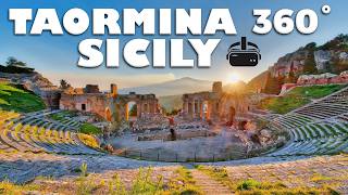 360° VR Tour of Taormina, Sicily: A Stunning Summer Walk Under Bright Blue Skies