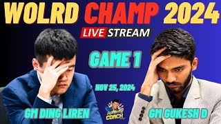 GUKESH VS DING! Simula ng ng Bakbakan! World Chess Championship 2024 Round 1