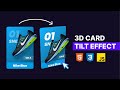 3D Card Hover Parallax Tilt Effect | Vanilla Tilt.JS | HTML CSS & JavaScript