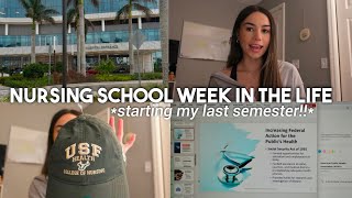 NURSING SCHOOL WEEK IN THE LIFE | vlog 🫀🤍