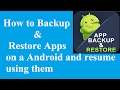 How to Backup & Restore Android Apps and resume using it anytime | Titanium Backup #[Root]