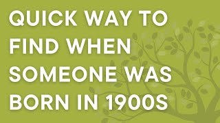 Genealogy 101: How to find out when someone was born using Social Security Death Index (FREE record)