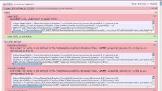 Test First Javascript (00_hello): Hello Spec Walkthrough