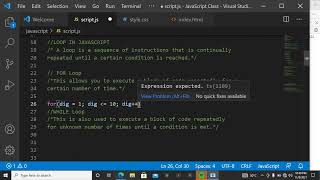 Lesson 12: FOR Loop in JavaScript