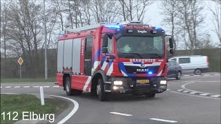 [2x PRIMEUR] P1 Brandweervoertuigen IJsselland met spoed naar een zeer grote brand in Hasselt