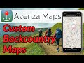 MAKE CUSTOM BACKCOUNTRY MAPS for AVENZA MAPS // Make offline maps using Caltopo to use in Avenza