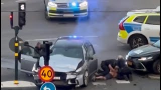 Här slår polisen till mot männen – efter biljakten i Stockholms innerstad