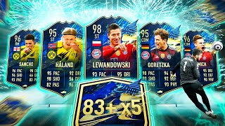 83+ x 5 TOTS ブンデスリーガ保証パック 10 個から何が得られますか?