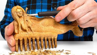 Making Homemade Wooden Hair Comb