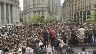 Peaceful Black Lives Matter rally in Foley Square over death of George Floyd | AFP