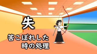 失　筈こぼれした（矢を落とした）時の処理