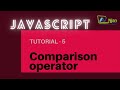 Javascript | Comparison operators | Basic to Advance | NJan channel | Tutorial  - 5