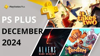 PS PLUS DECEMBER 2024 FREE GAMES / DECEMBER MONTHLY GAMES 2024 PS PLUS