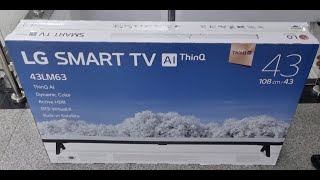 LG LM6300 Series 43 inch FHD LED Smart TV UNBOXING