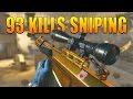 Call of Duty Modern Warfare Remastered Multiplayer Gameplay - 93 Kills Sniping in Cod MWR