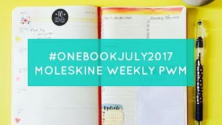 Moleskine 2017 Weekly Plan With Me #OneBookJuly2017