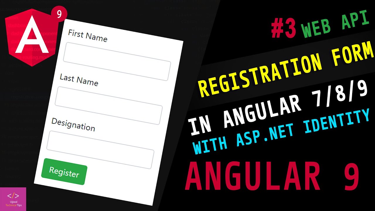 Register form Angular. Apis регистрация