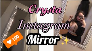 D.I.Y CRYSTAL MIRROR / INSTAGRAM MIRROR UNDER $10😍 | ✨BAD AND BOUGIE ON A BUDGET✨ | SHELBY XOXO