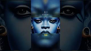 AI Draws "Rihanna in Avatar 2"