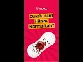 Munculnya darah haid hitam, normalkah ini? #shorts #menstruasi #kesehatanseksual #wanita