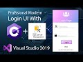 Modern Login  UI Design with SQL & C# Tutorial [Must Watch] || Login UI Tutorial SQL 2020