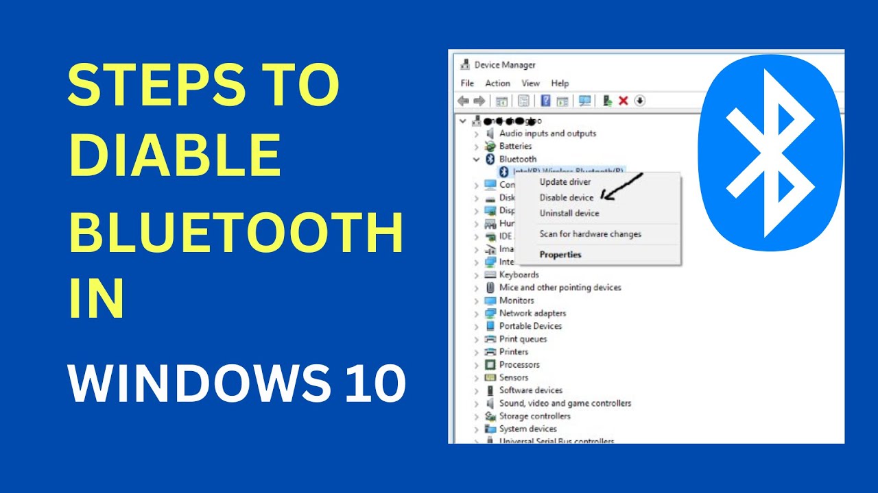 Disable Bluetooth In Windows 10 / Windows Tips And Tricks - YouTube