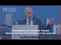LSC Champions of Justice Forum in Denver - Welcome Remarks from LSC Chairman John Levi