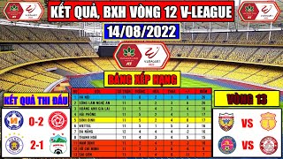 Kết Quả, Bảng Xếp Hạng Vòng 12 V League 14-8 | Hà Nội Hưởng Niềm Vui | Lịch Thi Đấu V League Vòng 13