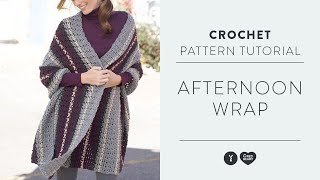 Crochet Afternoon Wrap Tutorial with The Crochet Crowd