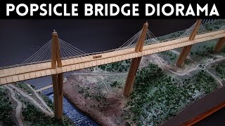 How to Build an Architectural Model Bridge from Popsicle Sticks | Millau Viaduct