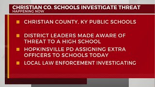 Christian Co., KY schools investigate threat