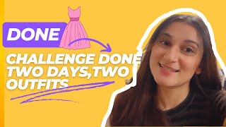 MAKING OF TWO DRESSES 👗(challenge done ) #minivlog #fashiondesignerlife #outfitinspo #weddingoutfit