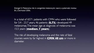 Melanoma in Congenital Melanocytic Nevi - Dr Giuseppe Argenziano