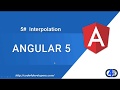 Angular 5 Tutorial  5#. Interpolation