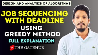 Job Sequencing with Deadline Using Greedy Method | GATECSE | DAA