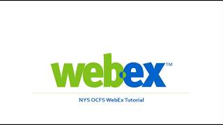 Tutorial for Attending A WebEx Training Session