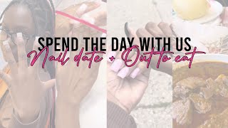 NAIL DATE + OUT TO EAT | MINI VLOG