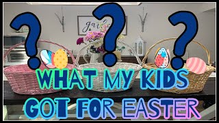 What's in my 3 kids EASTER BASKETS!